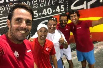 El teldense David Marrero, campeón del mundo con la selección española +35 (Foto TA)