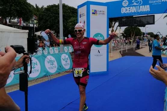 El teldense Jonay Garcia cuaja una excelente actuación en la X Ocean Lava de Lanzarote (Foto TA)