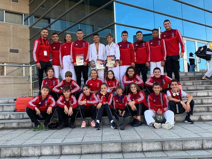 Imagen de la expedición teldense en Avilés (Foto TA)