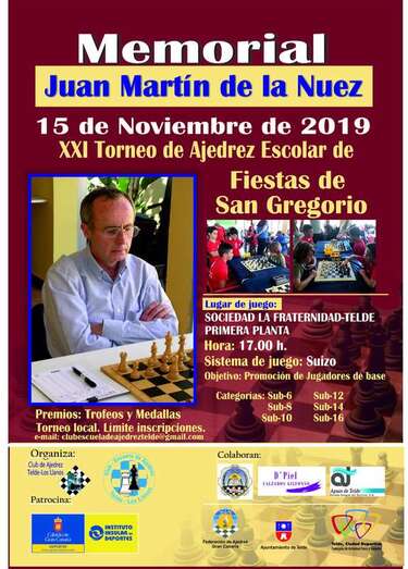 Cartel del nuevo torneo de ajedrez (Foto TA)