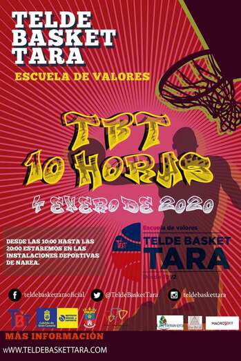 Cartel de las 10 Horas de Baloncesto (Foto TA)