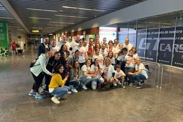 La subcampeona del mundo, Almudena Rodríguez, recibida a lo grande en Gando (Foto TA)