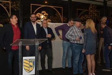 Ceremonia de la entrega de las VII Menciones de Honor de la Asociación de Clubes de Elite de Gran Canaria este sábado en la capital grancanaria (Foto TA)