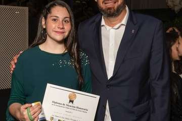 Ceremonia de la entrega de las VII Menciones de Honor de la Asociación de Clubes de Elite de Gran Canaria este sábado en la capital grancanaria (Foto TA)