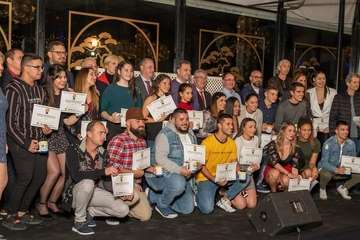 Ceremonia de la entrega de las VII Menciones de Honor de la Asociación de Clubes de Elite de Gran Canaria este sábado en la capital grancanaria (Foto TA)
