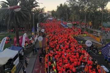  Telde copa podio en la San Silvestre capitalina con Saúl Castro como vencedor y Fran Cabrera, segundo (Foto TA)