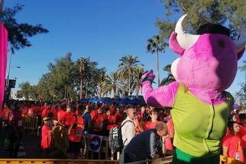  Telde copa podio en la San Silvestre capitalina con Saúl Castro como vencedor y Fran Cabrera, segundo (Foto TA)