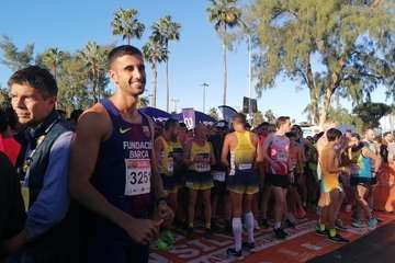  Telde copa podio en la San Silvestre capitalina con Saúl Castro como vencedor y Fran Cabrera, segundo (Foto TA)
