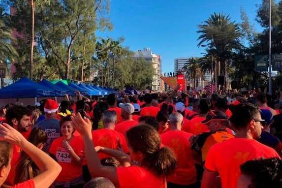  Telde copa podio en la San Silvestre capitalina con Saúl Castro como vencedor y Fran Cabrera, segundo (Foto TA)