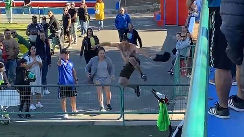 Imagen del incidente captada del video publicado por el periódico Marca (Foto TA)