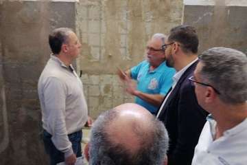 Visita del consejero de Deportes del Cabildo de Gran Canaria a las instalaciones del Polideportivo Insular Rita Hernández (Foto TA)