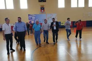 Visita del consejero de Deportes del Cabildo de Gran Canaria a las instalaciones del Polideportivo Insular Rita Hernández (Foto TA)