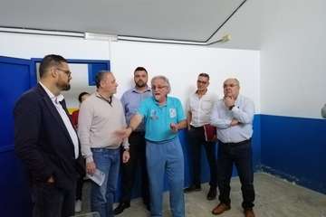 Visita del consejero de Deportes del Cabildo de Gran Canaria a las instalaciones del Polideportivo Insular Rita Hernández (Foto TA)