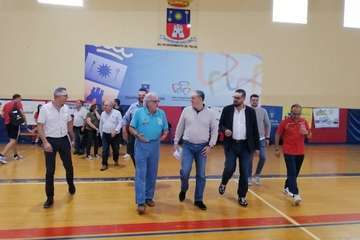 Visita del consejero de Deportes del Cabildo de Gran Canaria a las instalaciones del Polideportivo Insular Rita Hernández (Foto TA)