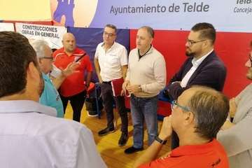 Visita del consejero de Deportes del Cabildo de Gran Canaria a las instalaciones del Polideportivo Insular Rita Hernández (Foto TA)