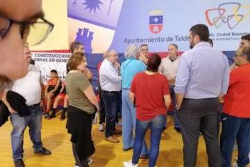 Visita del consejero de Deportes del Cabildo de Gran Canaria a las instalaciones del Polideportivo Insular Rita Hernández (Foto TA)