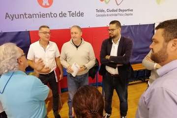 Visita del consejero de Deportes del Cabildo de Gran Canaria a las instalaciones del Polideportivo Insular Rita Hernández (Foto TA)