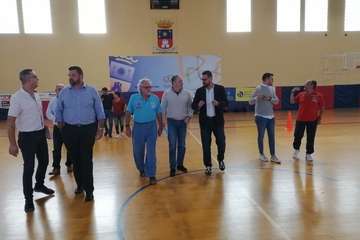 Visita del consejero de Deportes del Cabildo de Gran Canaria a las instalaciones del Polideportivo Insular Rita Hernández (Foto TA)