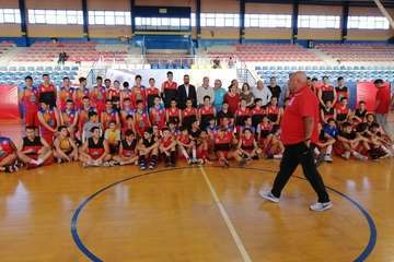 Visita del consejero de Deportes del Cabildo de Gran Canaria a las instalaciones del Polideportivo Insular Rita Hernández (Foto TA)