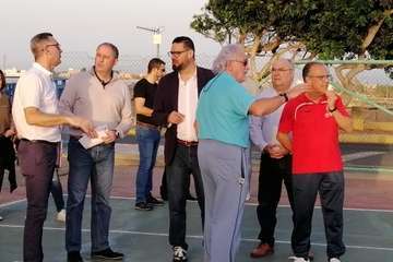 Visita del consejero de Deportes del Cabildo de Gran Canaria a las instalaciones del Polideportivo Insular Rita Hernández (Foto TA)