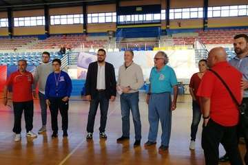 Visita del consejero de Deportes del Cabildo de Gran Canaria a las instalaciones del Polideportivo Insular Rita Hernández (Foto TA)