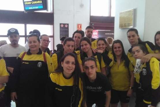 El equipo femenino del CD Yoñé, de Telde, 