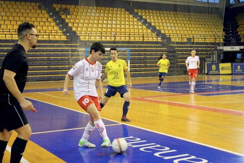 Momento del partido de este sábado en el CID de la capital grancanaria (Foto TA)