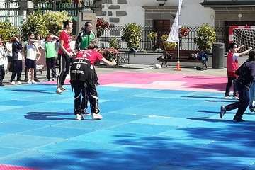  Jornada escolar de balonmano en San Juan Foto TA)