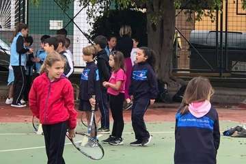 Deportes promueve el tenis entre los escolares del Valle de los Nueve y Lomo Magullo (Foto TA)