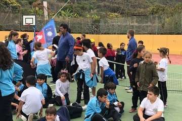 Deportes promueve el tenis entre los escolares del Valle de los Nueve y Lomo Magullo (Foto TA)