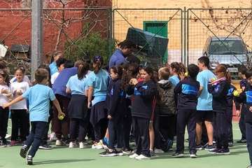 Deportes promueve el tenis entre los escolares del Valle de los Nueve y Lomo Magullo (Foto TA)