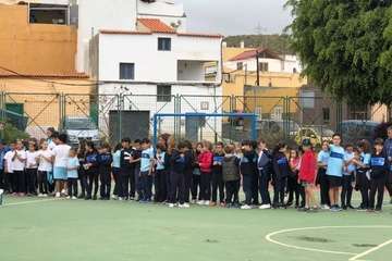 Deportes promueve el tenis entre los escolares del Valle de los Nueve y Lomo Magullo (Foto TA)