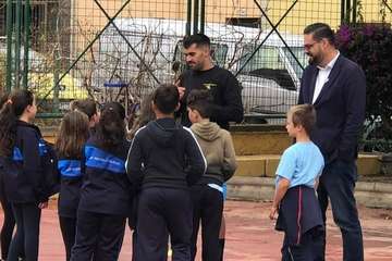 Deportes promueve el tenis entre los escolares del Valle de los Nueve y Lomo Magullo (Foto TA)