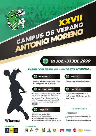 Cartel de la nueva edición del Campus de Verano (Foto TA)