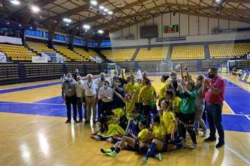 El Preconte Telde asciende a Primera tras un sufrido triunfo ante el Almagro (2-1)/TA