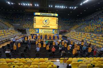 Telde en la presentación de la nueva equipación del Herbalife Gran Canaria/Acfi Press y TA.