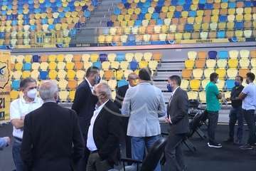 Telde en la presentación de la nueva equipación del Herbalife Gran Canaria/Acfi Press y TA.