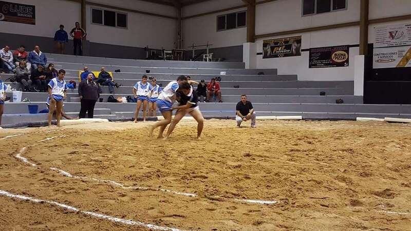 Imagen de archivo de terrero de lucha canaria de Las Huesas (Foto TA)