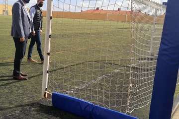 Telde instala protectores en las porterías plegables de los campos de El Goro y El Calero/TA.