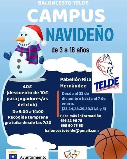 Cartel de campus navideño/TA.