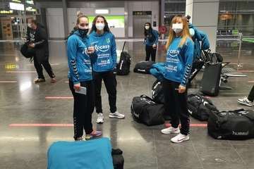 El Rocasa parte hacia Bosnia en un vuelo charter de Binter/TA.