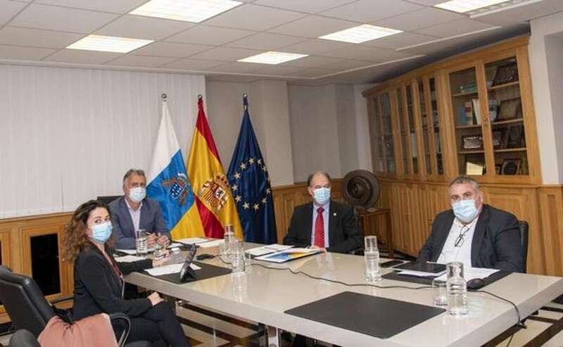 Reunión de la plataforma Más Deporte Canarias con el presidente del Gobierno de Canarias/TA.
