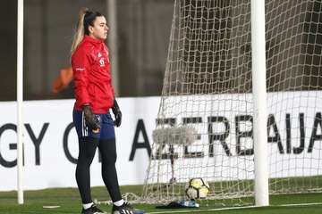 Misa Rodríguez certifica con la selección femenina de fútbol el pase para la Eurocopa 2022 de Inglaterra/RFFE.