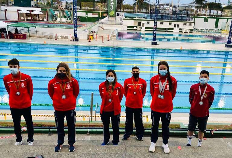 Nadadores del Club Faynagua Telde/TA.