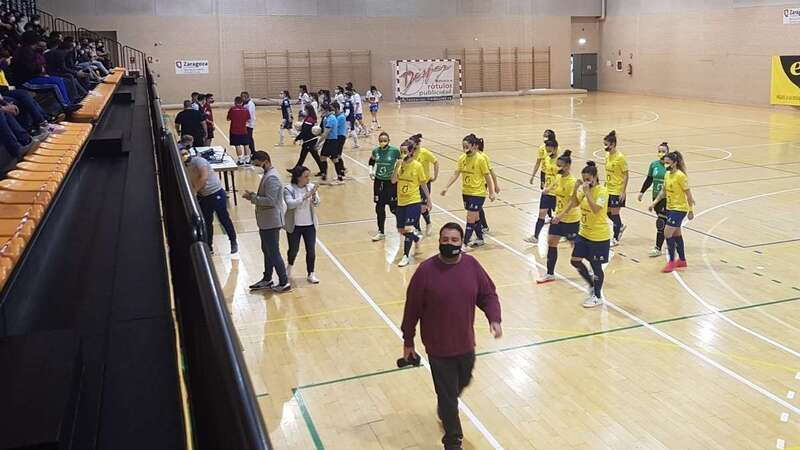 Momento del partido de este sábado en Zaragoza/TA.