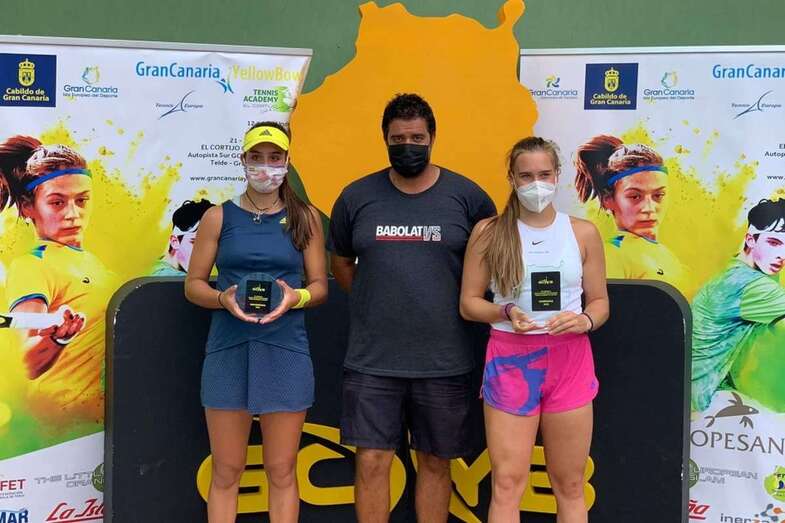 Final de Carolina Gómez Alonso en el internacional júnior de Telde/Cortijo Club de Telde.