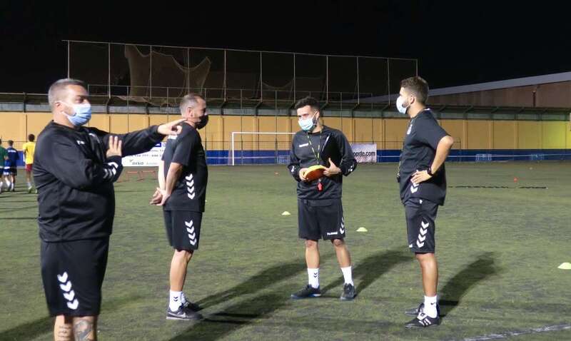 Equipo técnico de la UD Telde/TA.