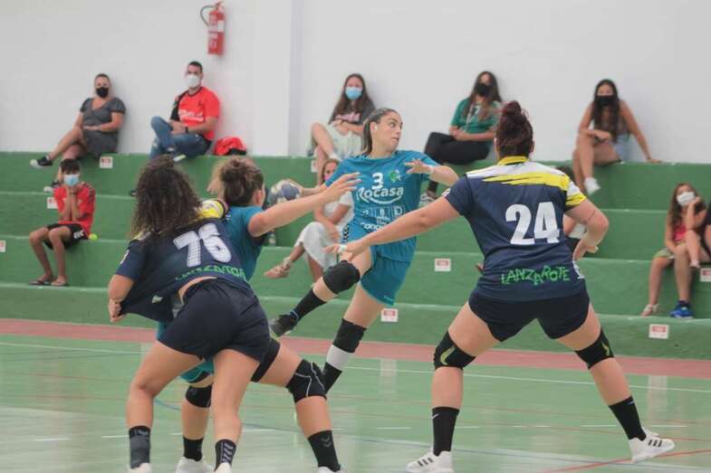 Imagen del partido disputado esta tarde en Lanzarote/TA.