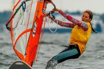  La teldense Enrichetta Bettini, en el Campeonato de Europa 293/TA.