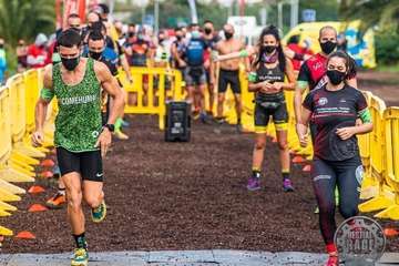 El atleta teldense Azman Mesand 'rompe' la Bestial Race de Lanzarote/Bestial Race.